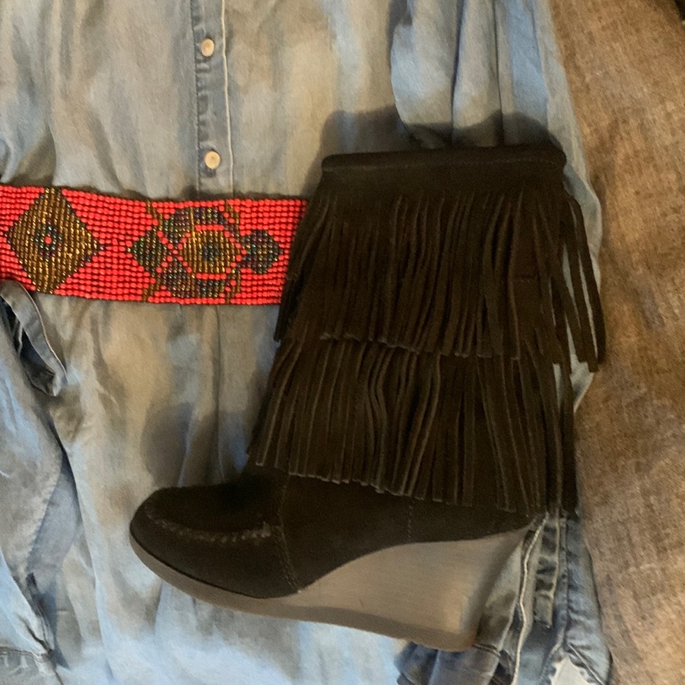 Minnetonka Fringe Boot